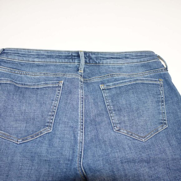 Not Your Daughter's Women's Pedal Pusher Wide Leg Capri Jeans Size 12 Blue Denim - Picture 8 of 8